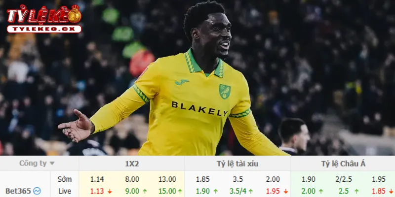 Chi tiết kèo Man City vs Norwich City