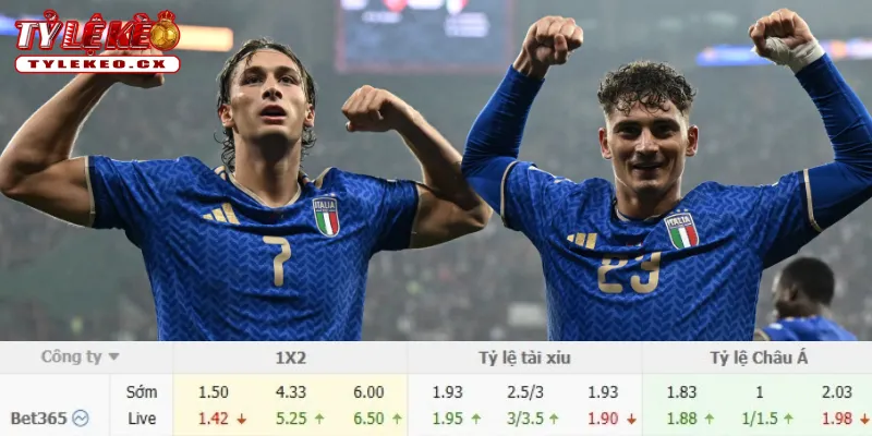 Chi tiết kèo Pháp vs Italia